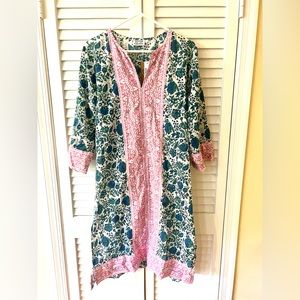SZ Block Prints x J Crew cotton tunic dress NWT size L